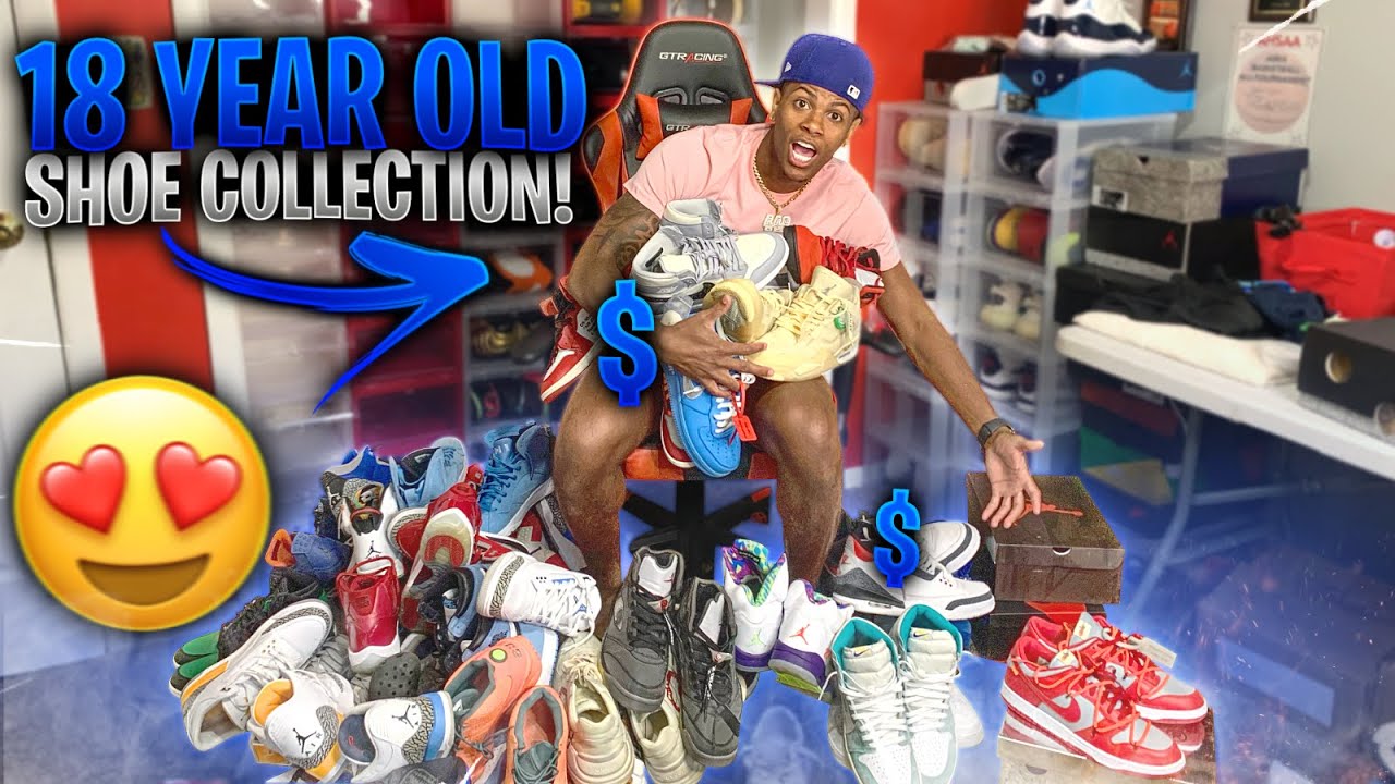 18 YEAR OLD HUGE SHOE COLLECTION! 🤯 WORTH OVER $50,000🔥 (PART 1)