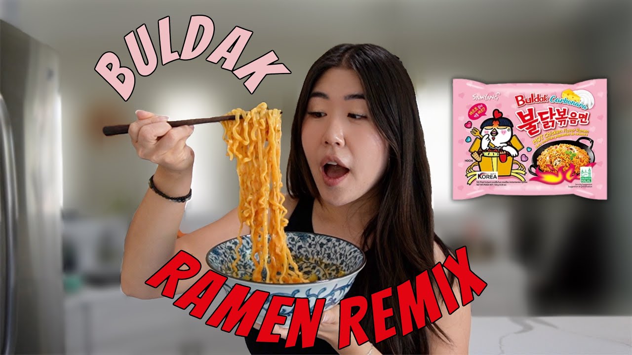 I Tried 3 Gourmet Ways to Upgrade Buldak Noodles 🍜🔥