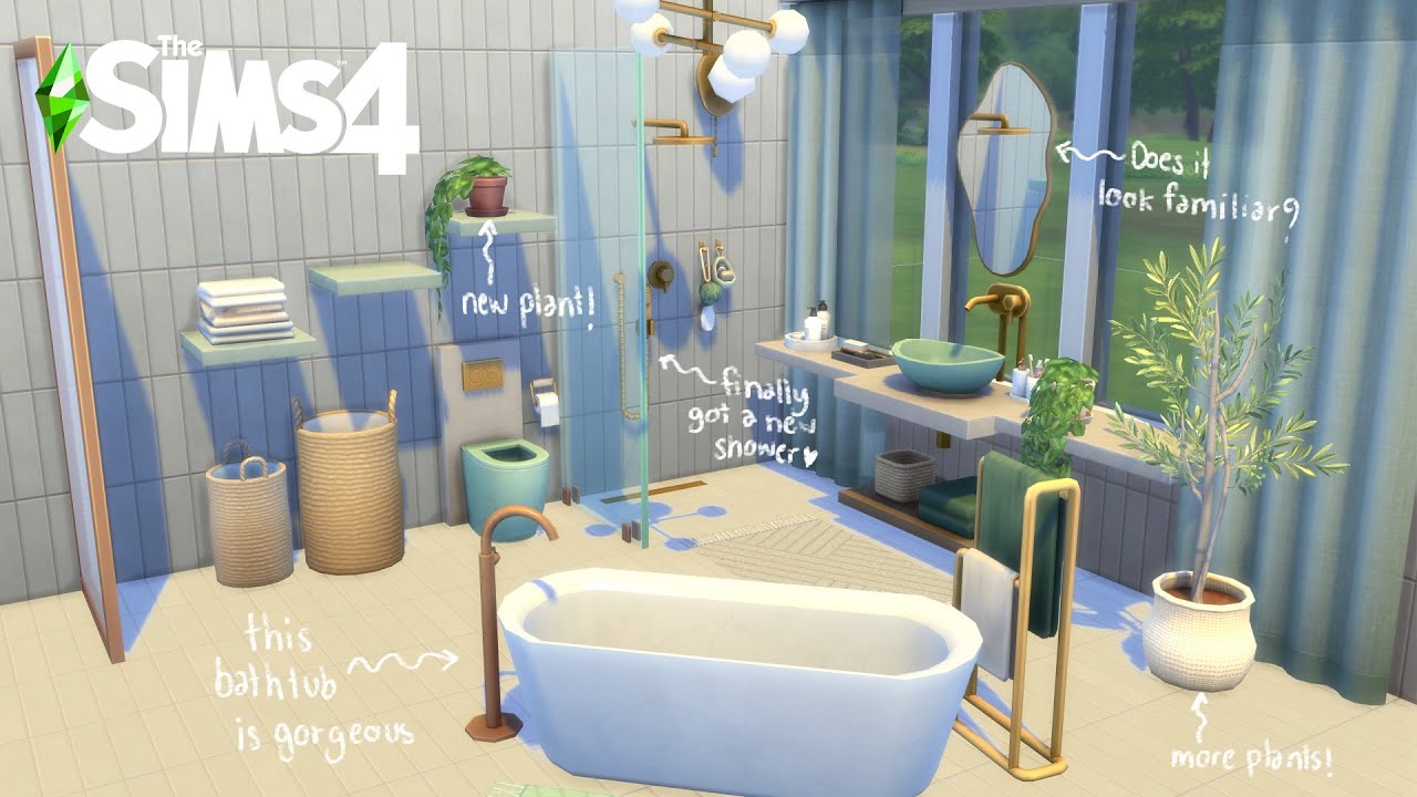 รีวิวภาคเสริมใหม่ แต่งห้องน้ำแบบเก๋ๆ ชิคๆ 🚽✨ the sims 4 sleek bathroom kit review