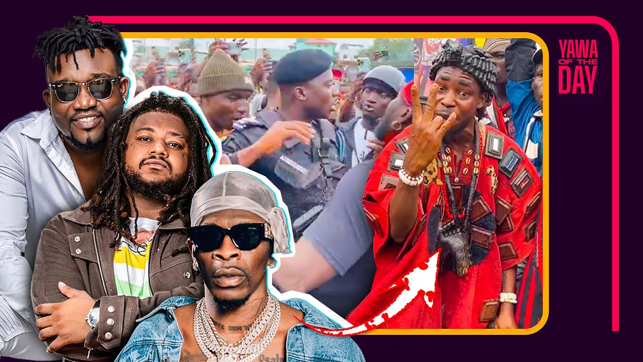Celebrities Show Up At EOCO Head Office to Support Shatta Wale