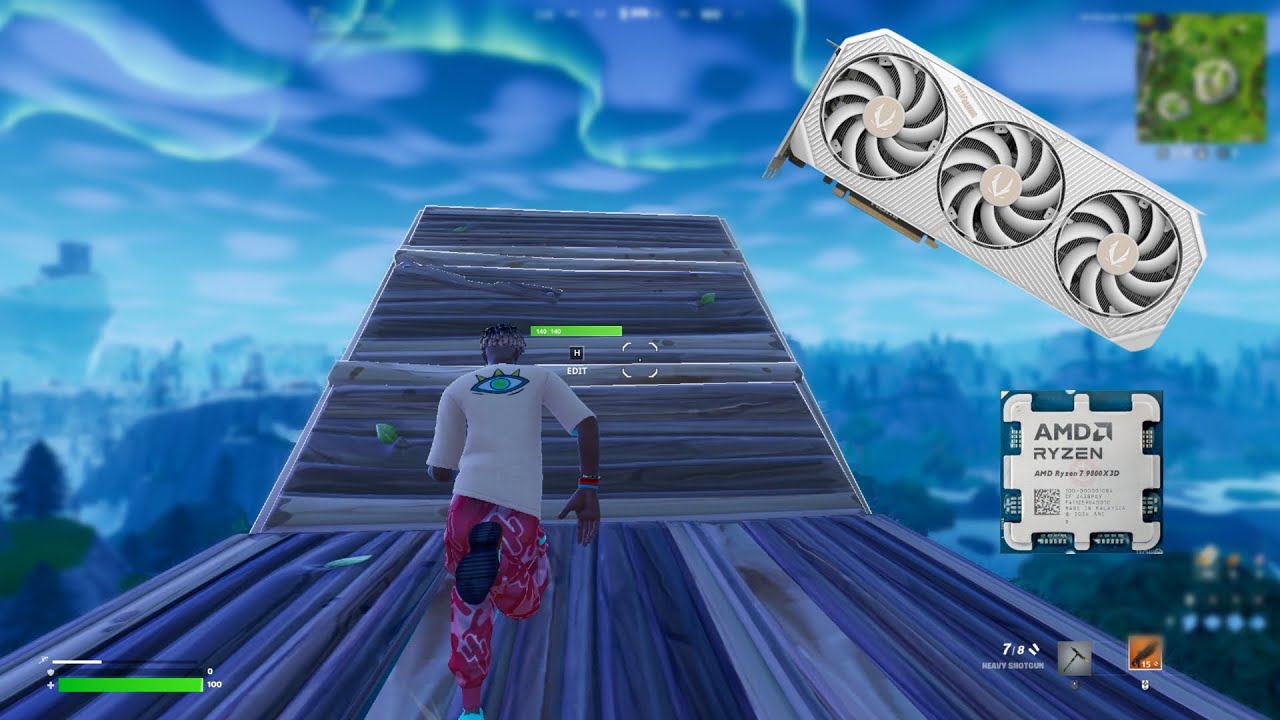 RTX 5080 + RYZEN 7 9800X3D | Fortnite OG | Solo Benchmark (Performance Mode)