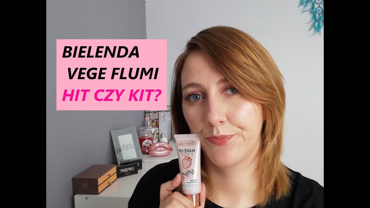 BIELENDA VEGE FLUMI🌱 WEGAŃSKI MINERALNY PODKŁAD Z SOKIEM Z TRUSKAWKI🍓😲