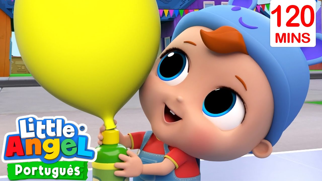 A Corrida Maluca dos Balões! | 2 HORAS DE LITTLE ANGEL BRASIL! | Músicas Infantis em Português