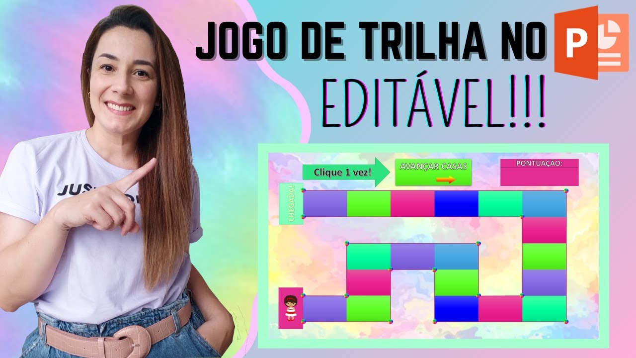 Jogo de TRILHA | TABULEIRO no PowerPoint – ATIVIDADE EDITÁVEL!