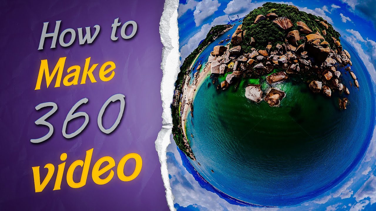 اذاي تعمل ايفكت الكاميرا 360 بدون الكاميرا | How to make 360 vedio without cam Tiny Planet Effect