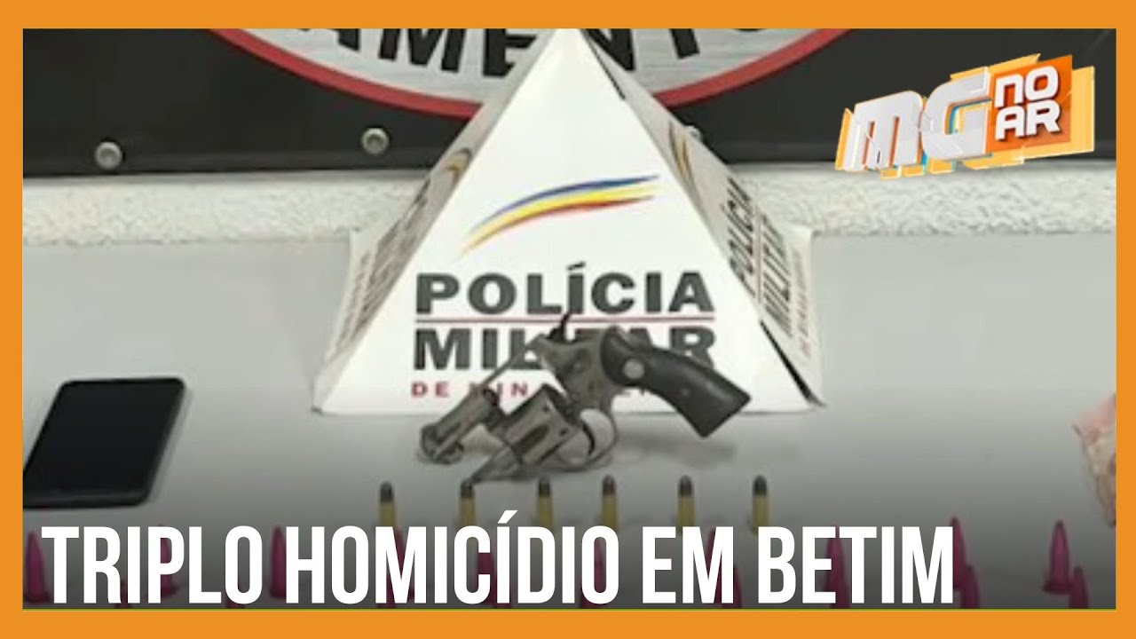 Jovem de 20 anos é preso suspeito de participação em triplo homicídio em Betim (MG)