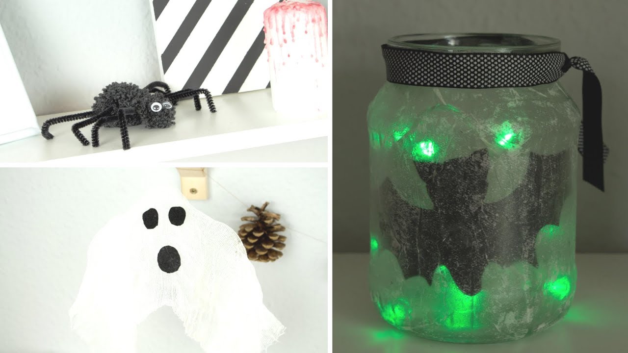 4 coole DIY Halloween Deko Ideen 👻 | Halloween Deko selber basteln