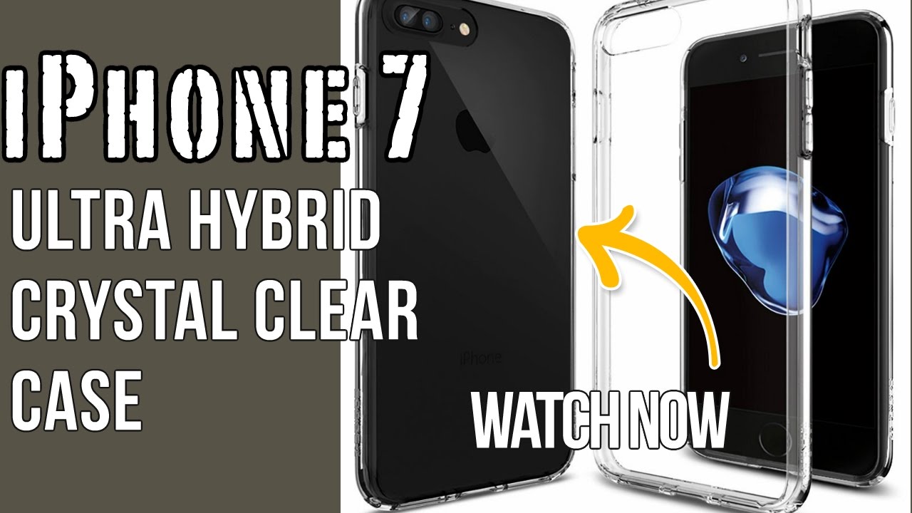iPhone 7 Case Unboxing, iphone 7 case spigen Ultra Hybrid AIR CUSHION Crystal Clear back panel