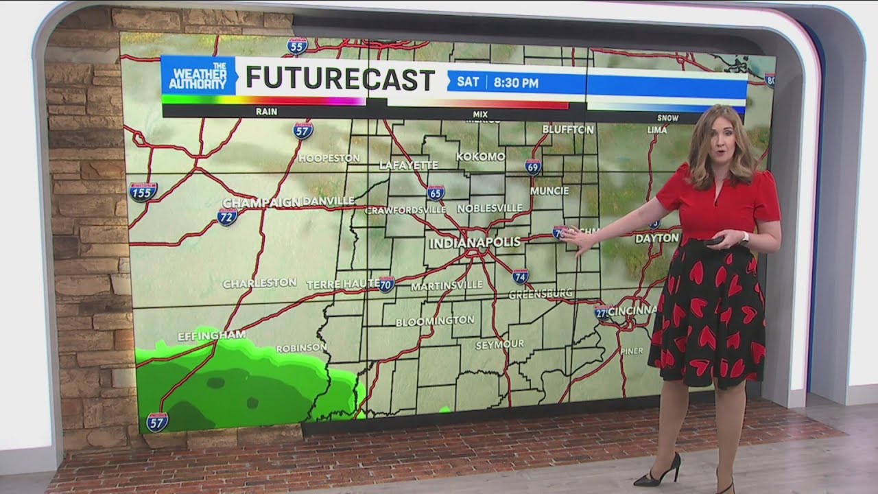 Sun today, weekend rain chance, milder next week