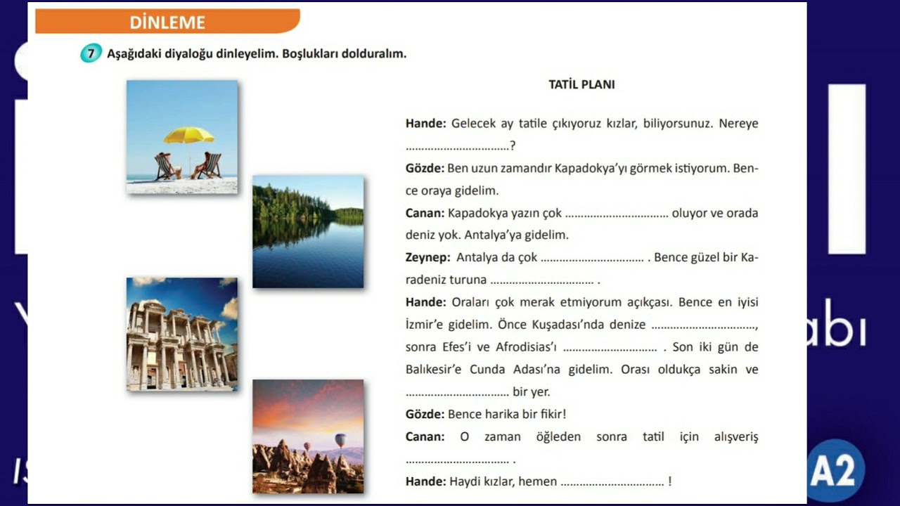 İstanbul A2 (Audio) - 2 TATİL PLANI (Page 15)