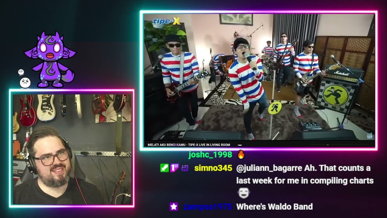 Music teacher reacts to MELATI AKU BENCI KAMU - TIPE-X LIVE IN LIVING ROOM