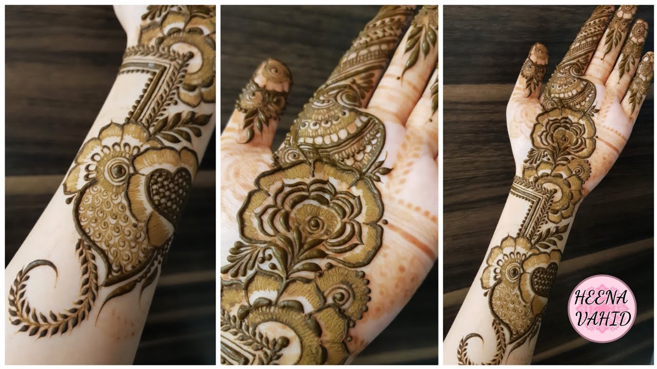 Easy & Simple Arabic henna design 2020 | Heena Vahid.