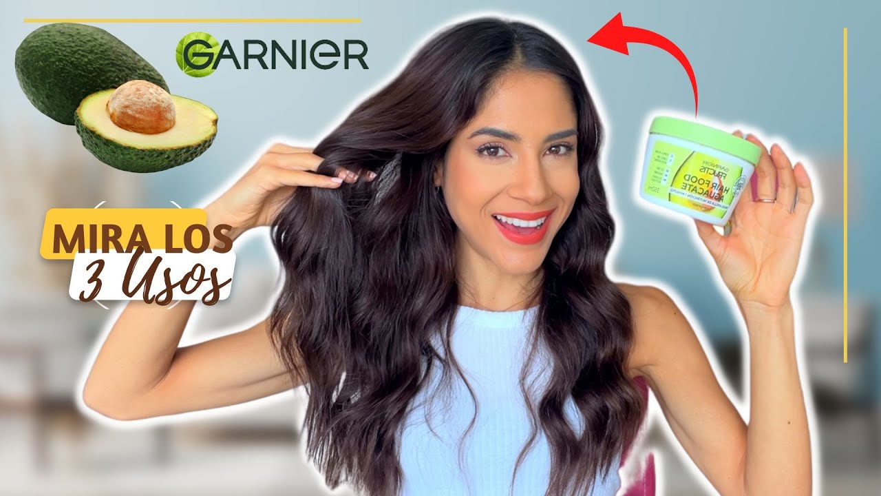 MASCARILLA GARNIER FRUCTIS HAIR FOOD AGUACATE 🥑 | RUTINA para HIDRATAR CABELLO | RESEÑA