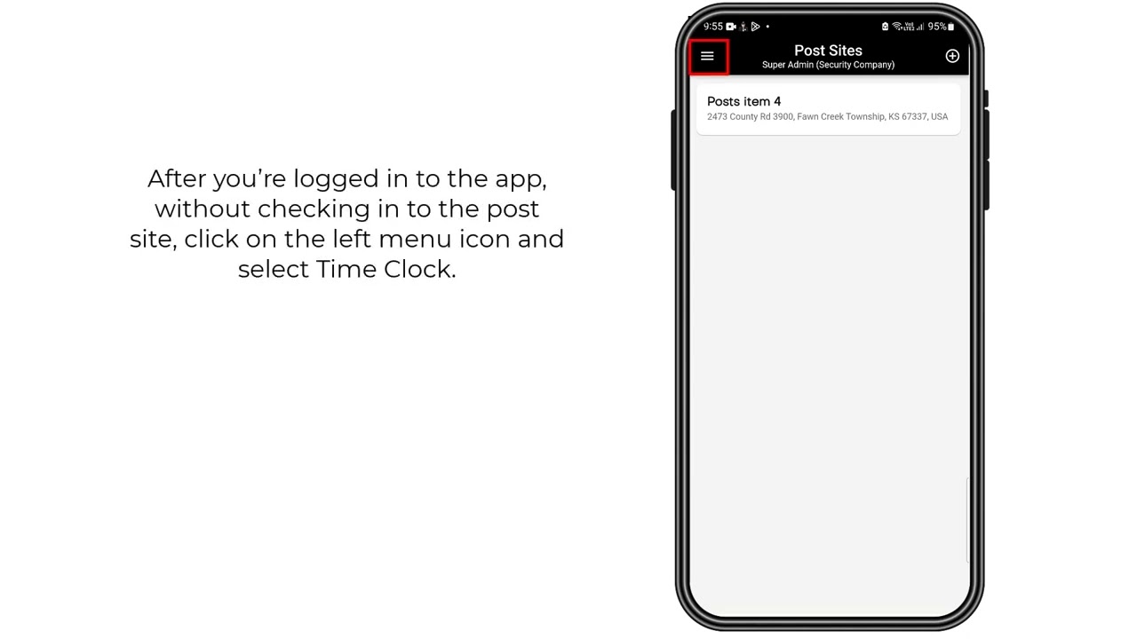 How To Clock In Out On The Security Guard Mobile App? Support Center Video