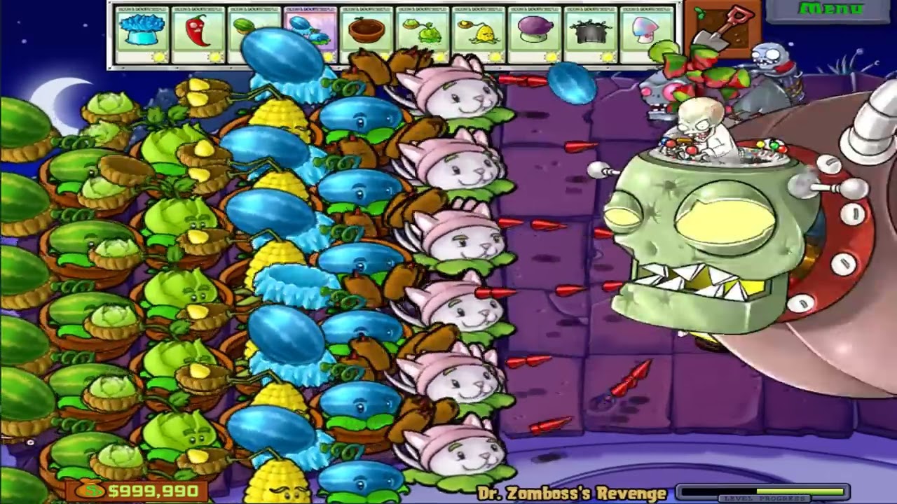 PLANTS VS ZOMBIES ALL PLANT VS DR. ZOMBIES EPIC HACK 100%