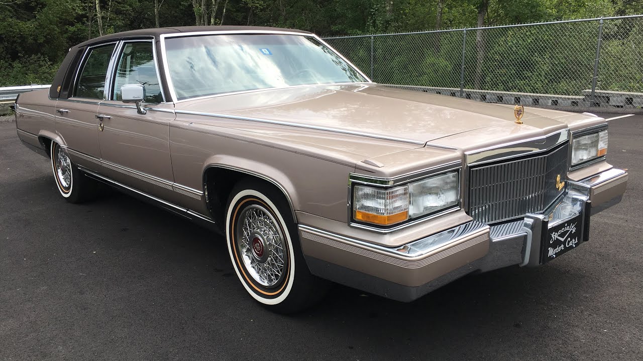 Cadillac Brougham d'Elegance 1990 года, 5,7 литра, Custom Top, Royal Seals, Fleetwood Specialty M...