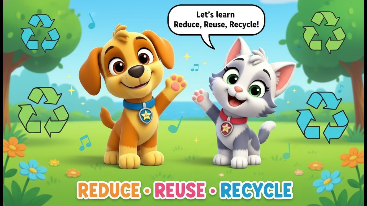 Сокращай потребление, используй повторно, перерабатывай ♻️ | 3R для детей | Основы природы и наук...