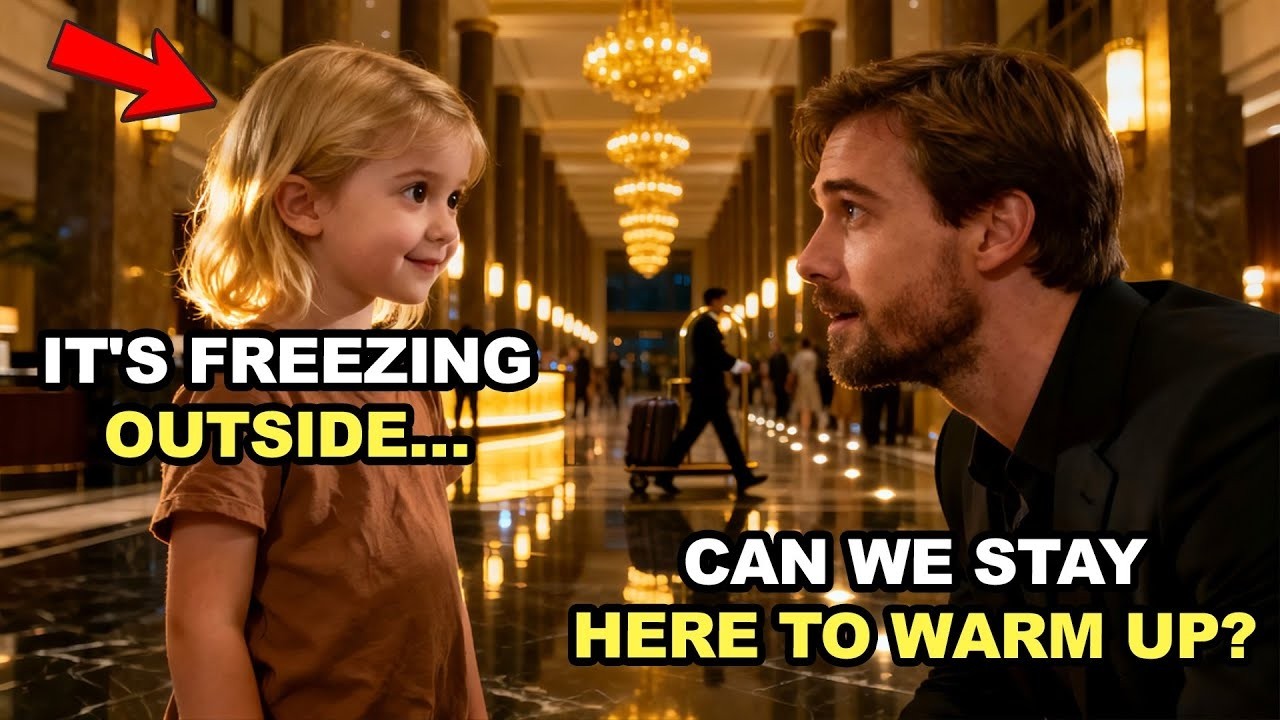 POOR MOM ENTERS LUXURY HOTEL TO ESCAPE THE COLD — HER DAUGHTER’S QUESTION MAKES A BILLIONAIRE CRY
