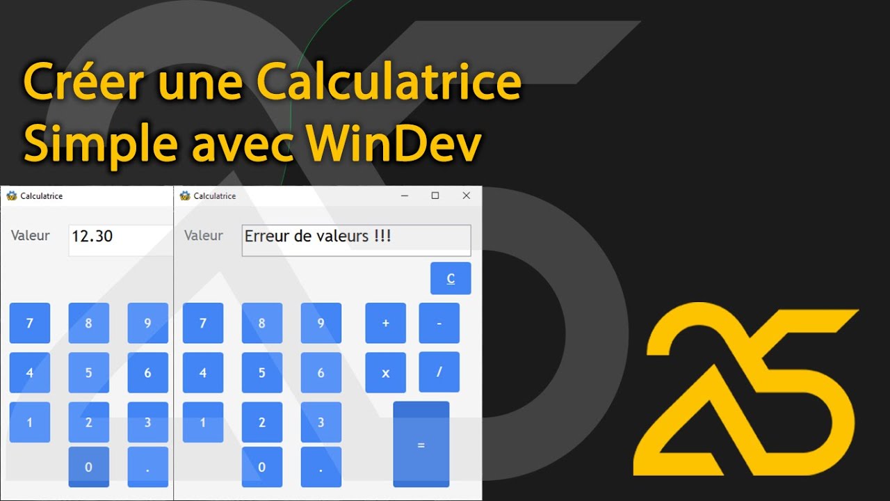 WINDEV: Créer une Calculatrice Simple