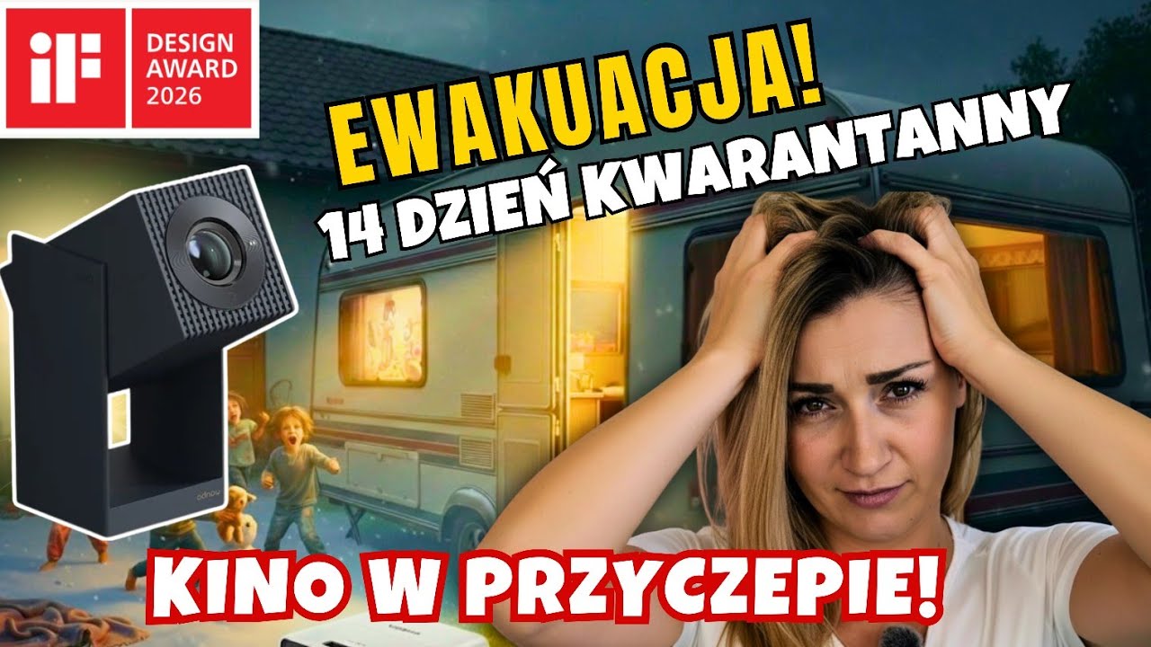 MIAŁAM DOŚĆ! 🤯 UCIEKŁAM do przyczepy z projektorem Wanbo Cube 2 Pro!