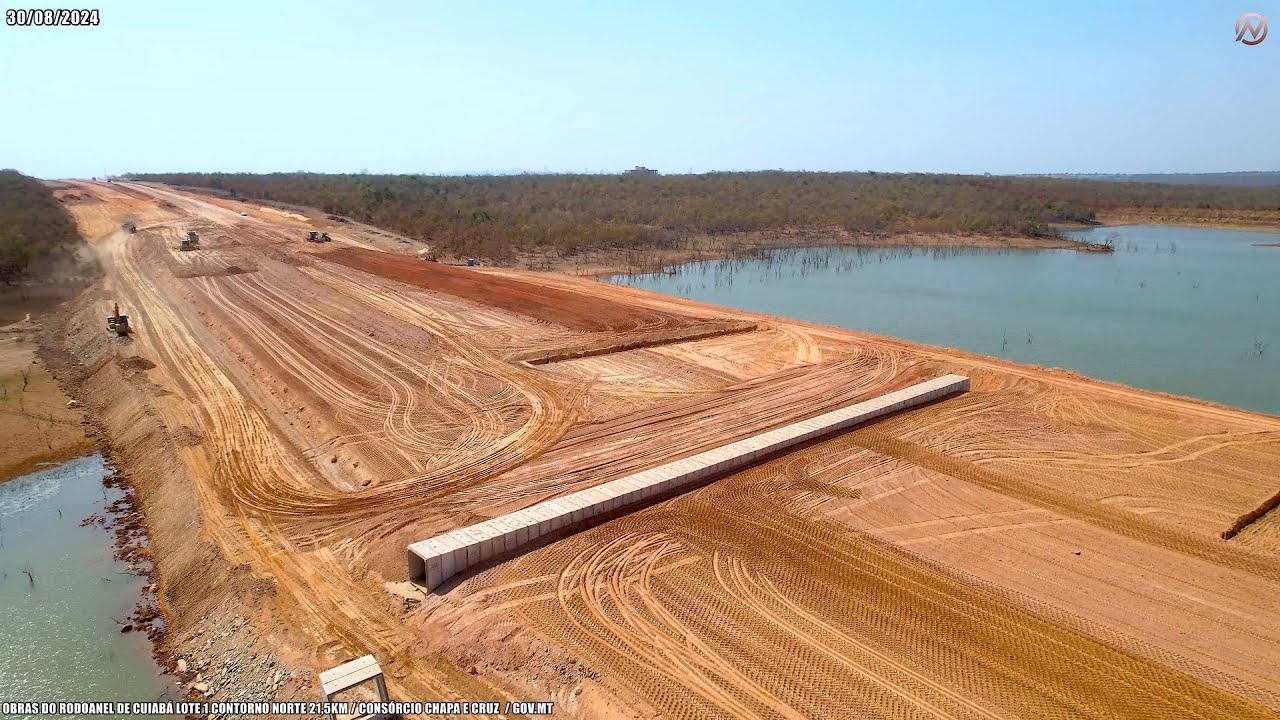 ATUALIZAÇÃO! OBRA ATERRO DA LAGOA DO RODOANEL!  MT SUL / TAMAFER / CONSÓRCIO CHAPA E CRUZ / GOV.MT