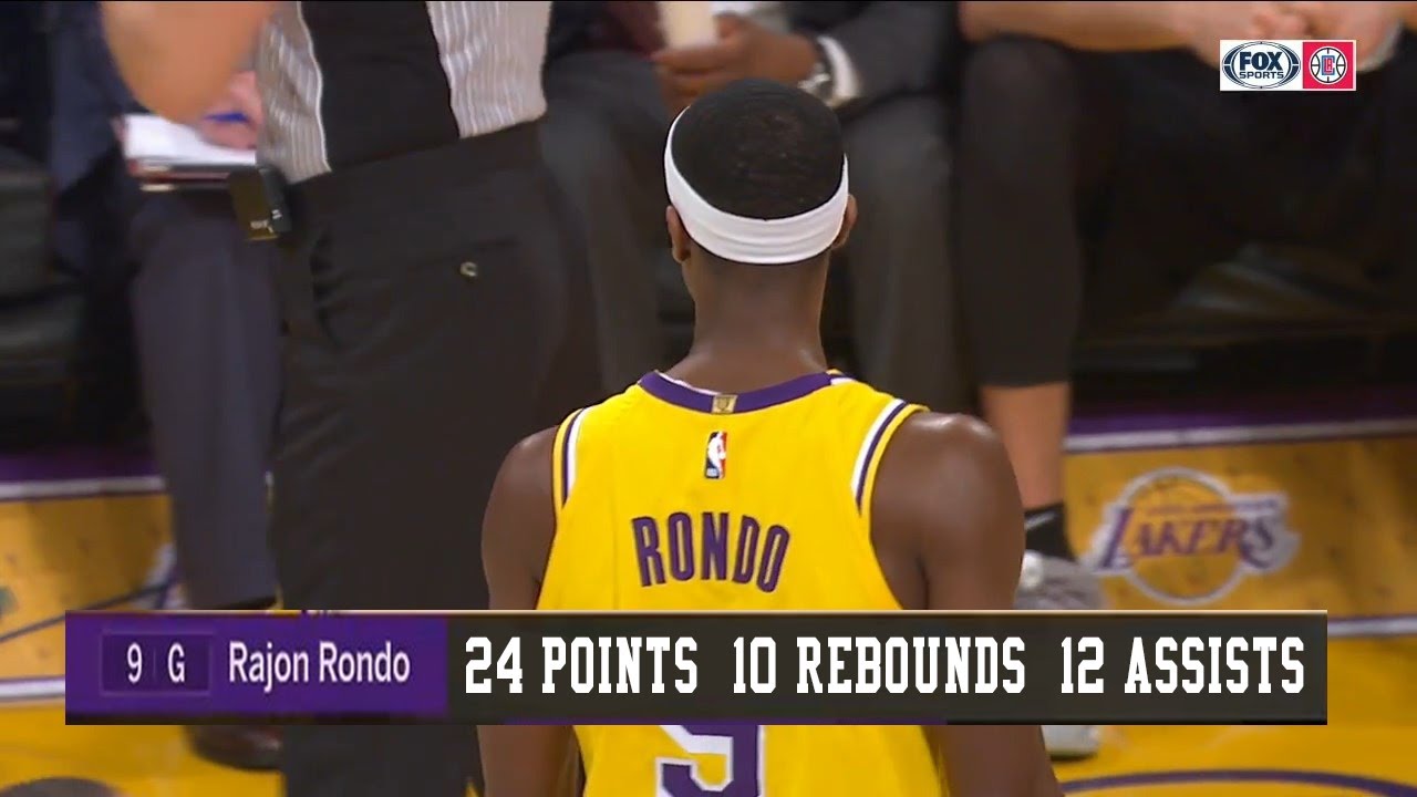 Rajon Rondo TRIPLE DOULE vs Clippers | 24 Pts, 10 Rebs, 12 Asts | 03.04.2019 | 2018-2019 SEASON