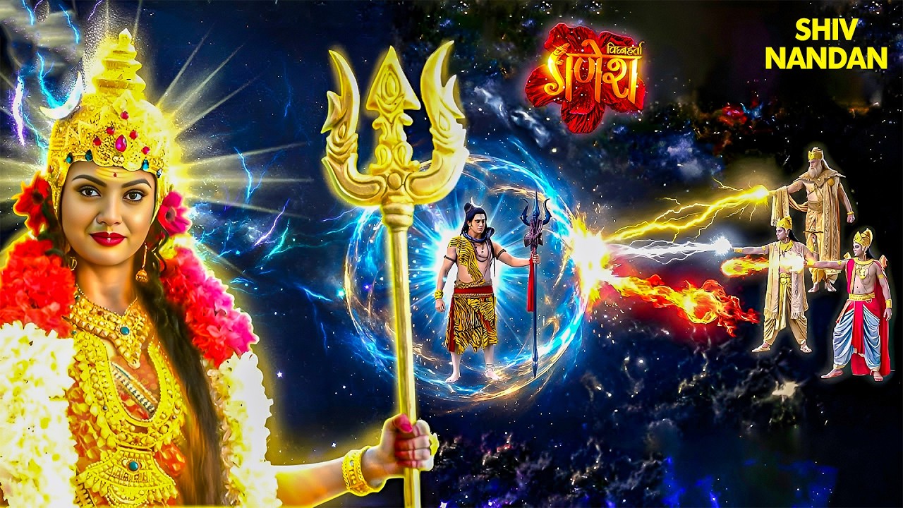 देखिए विष्णुदेव, इंद्रदेव और अग्निदेव ने किया महादेव पर प्रहार | Shri Ganesha New Episode | #devi