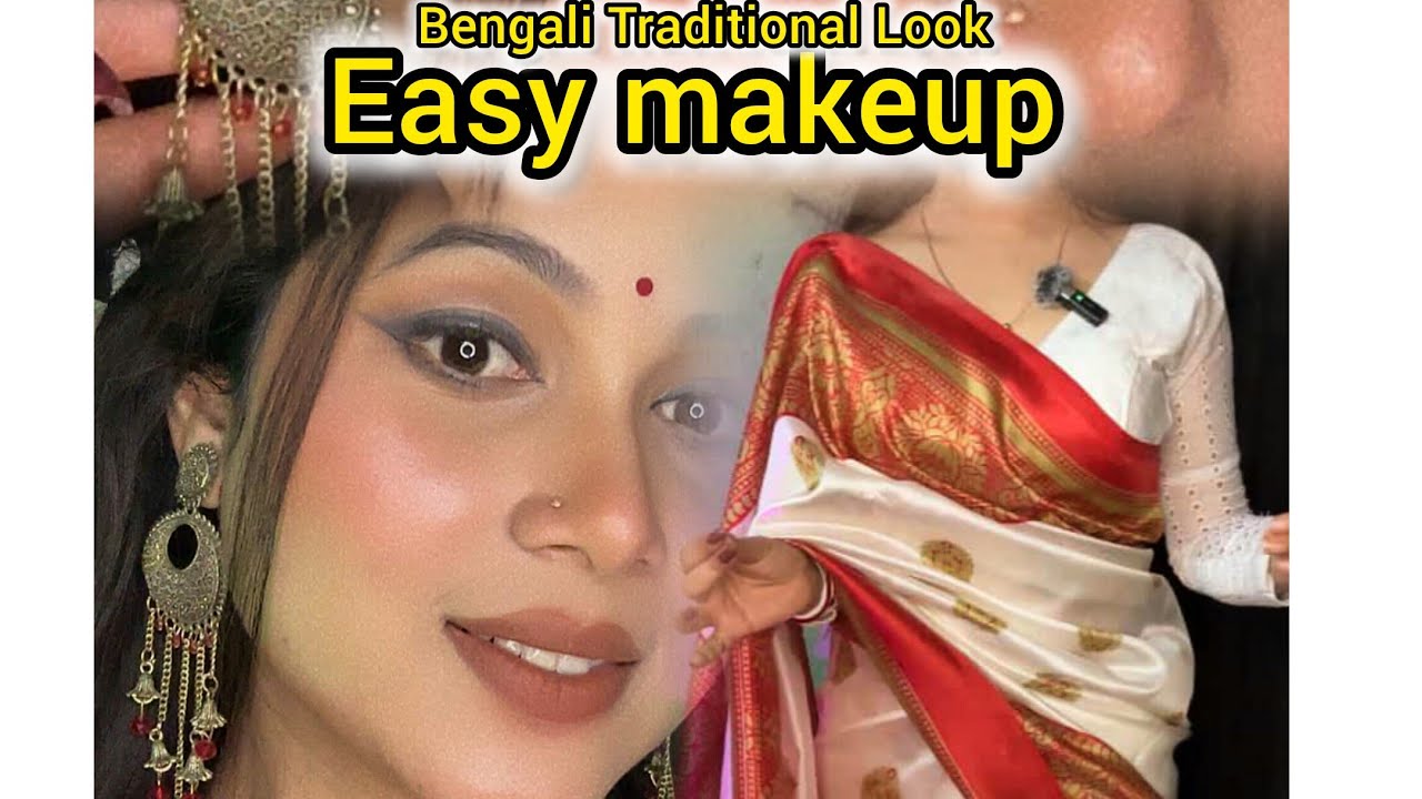 শিবরাত্রি special //puja look //with red white saree😍