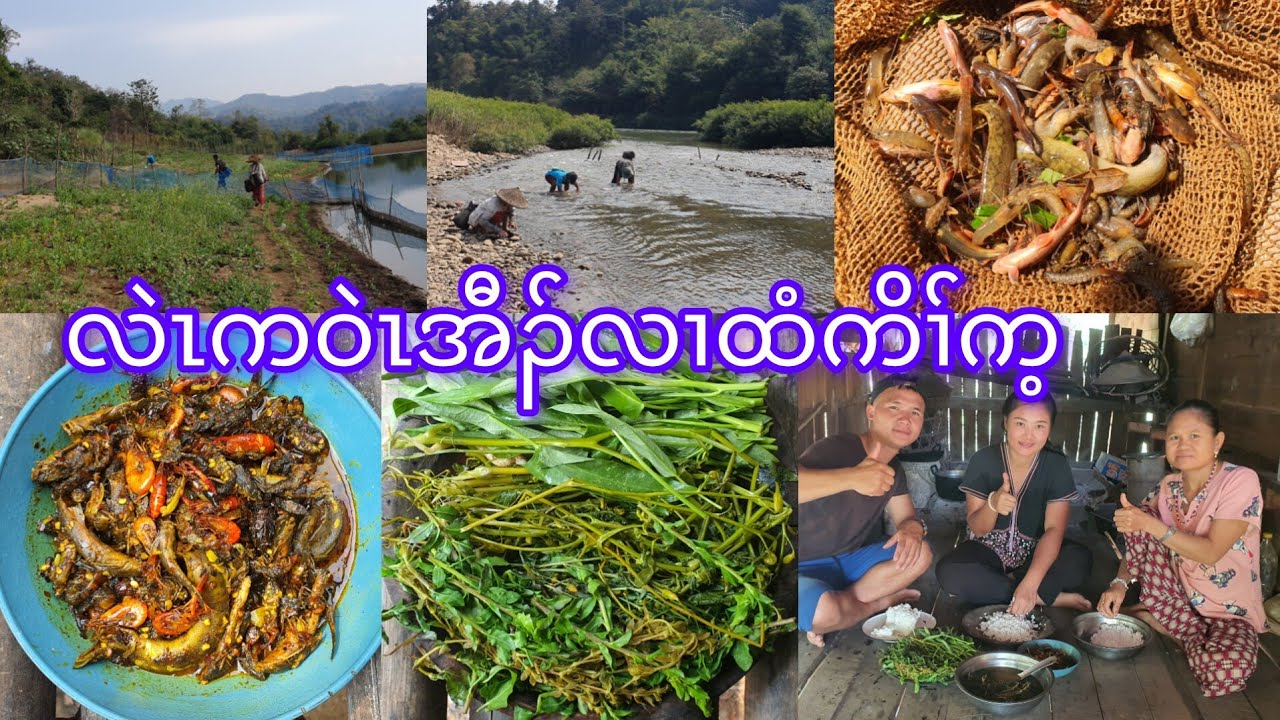 Fishing in summer cooking and eating 