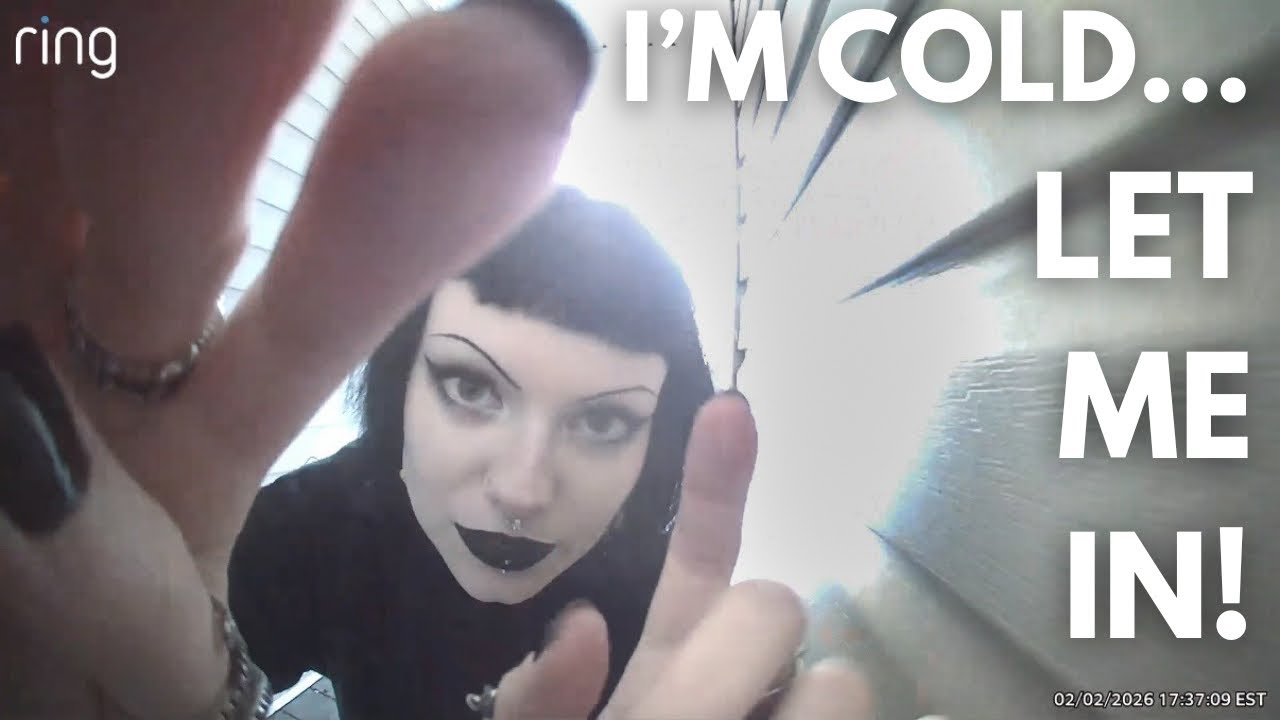 ASMR | I’m Cold… Please Let Me In! 🥶 ring doorbell camera lofi triggers