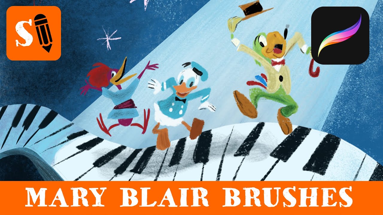 Procreate Mary Blair Brushes for iPad