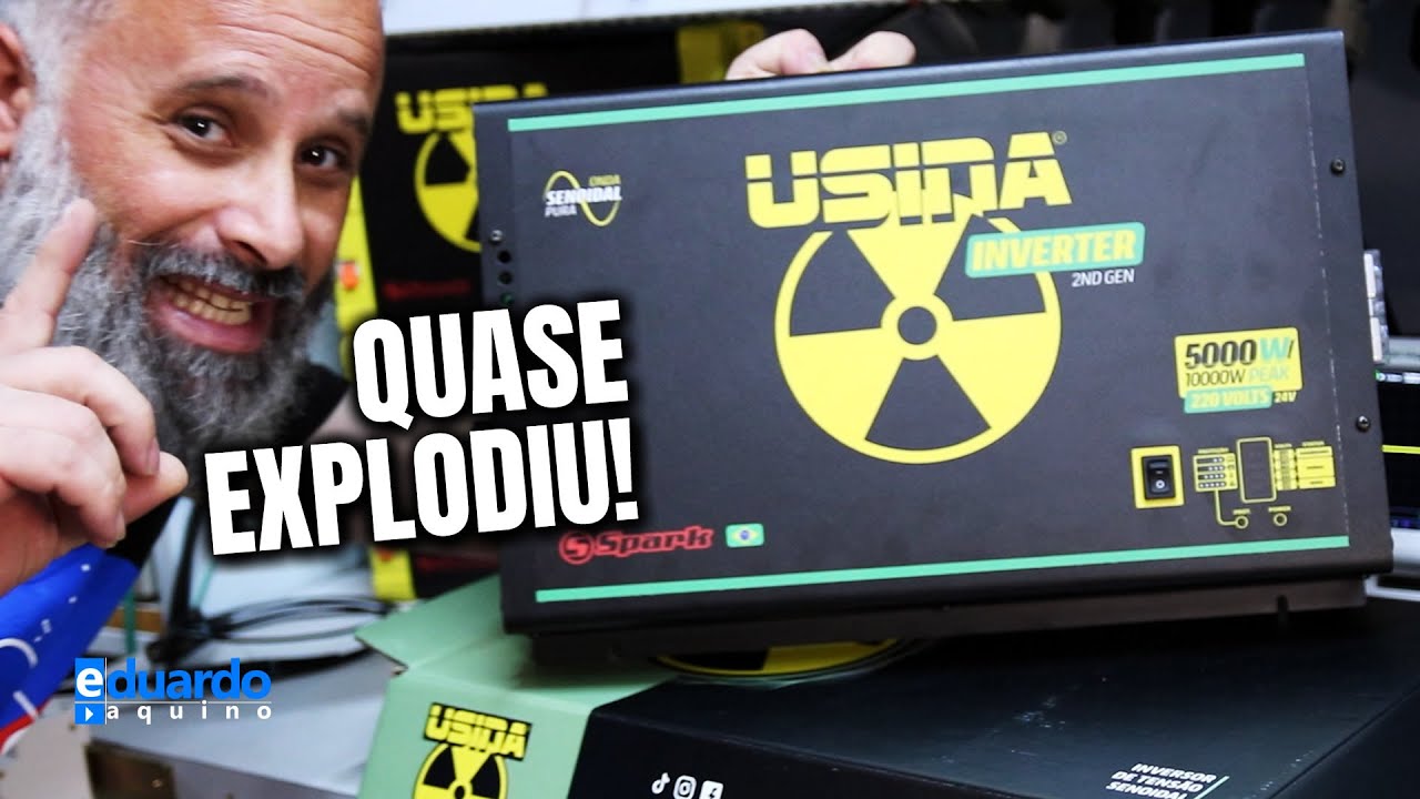 Teste do INVERSOR Usina 5000W de Alta QUALIDADE 100% Nacional