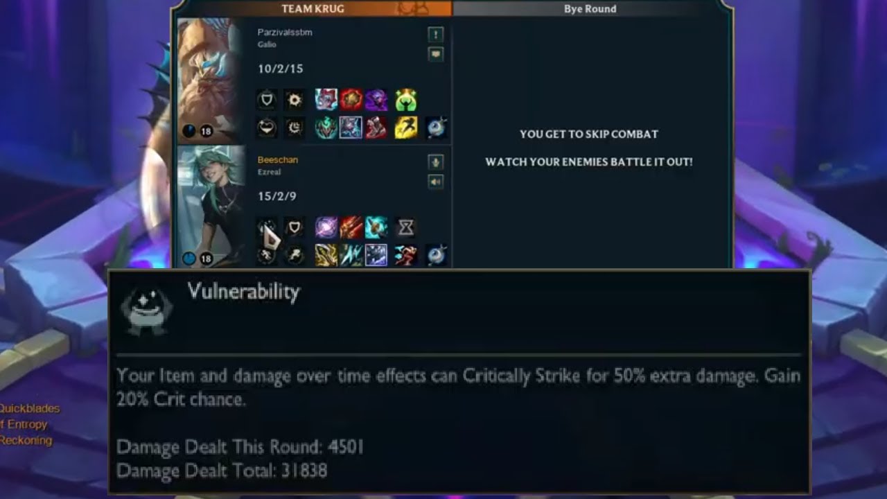 LoL Arena | Vulnerability Augment is S+ tier.