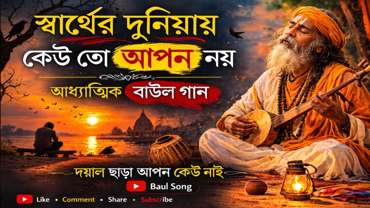 স্বার্থের দুনিয়ায় কেউ তো আপন নয় | আধ্যাত্মিক বাউল গান ২০২৬ # album sujit