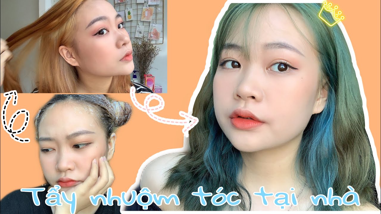 Tự Tẩy Và Nhuộm Tóc Tại Nhà,Và Cái Kết??? | NgocBunnBeauty