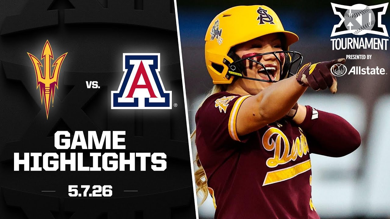 Arizona State vs Arizona Highlights (5.7.26) | 2026 Big 12 Softball Tournament presented by Allstate