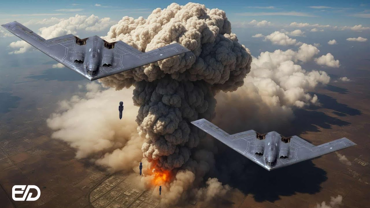 Iran Shocked! US B-2 Bomber Drops GBU-57 Bomb in Devastating Combat Operation