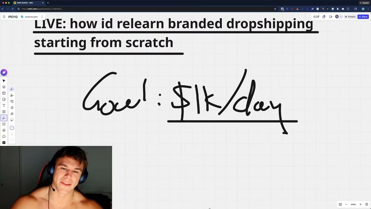 LIVE: how id relearn branded dropshipping starting from scratch