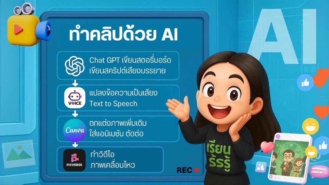 เริ่มต้นใช้ AI ทำวิดีโอง่าย ๆ ใครก็ทำได้