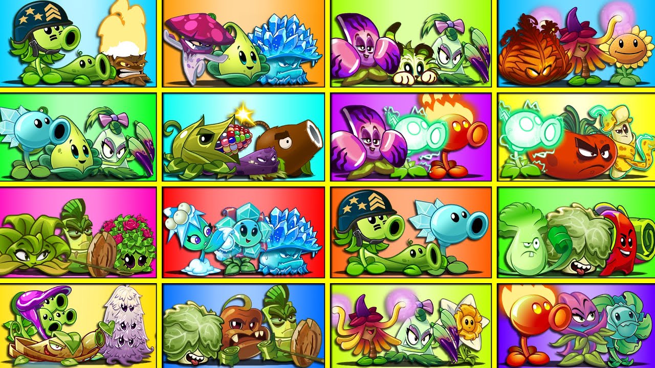 PvZ 2 BIG Tournament Mod Survival - TEAMS from Comments - Who Will Win? - Plant vs Plant Challenge