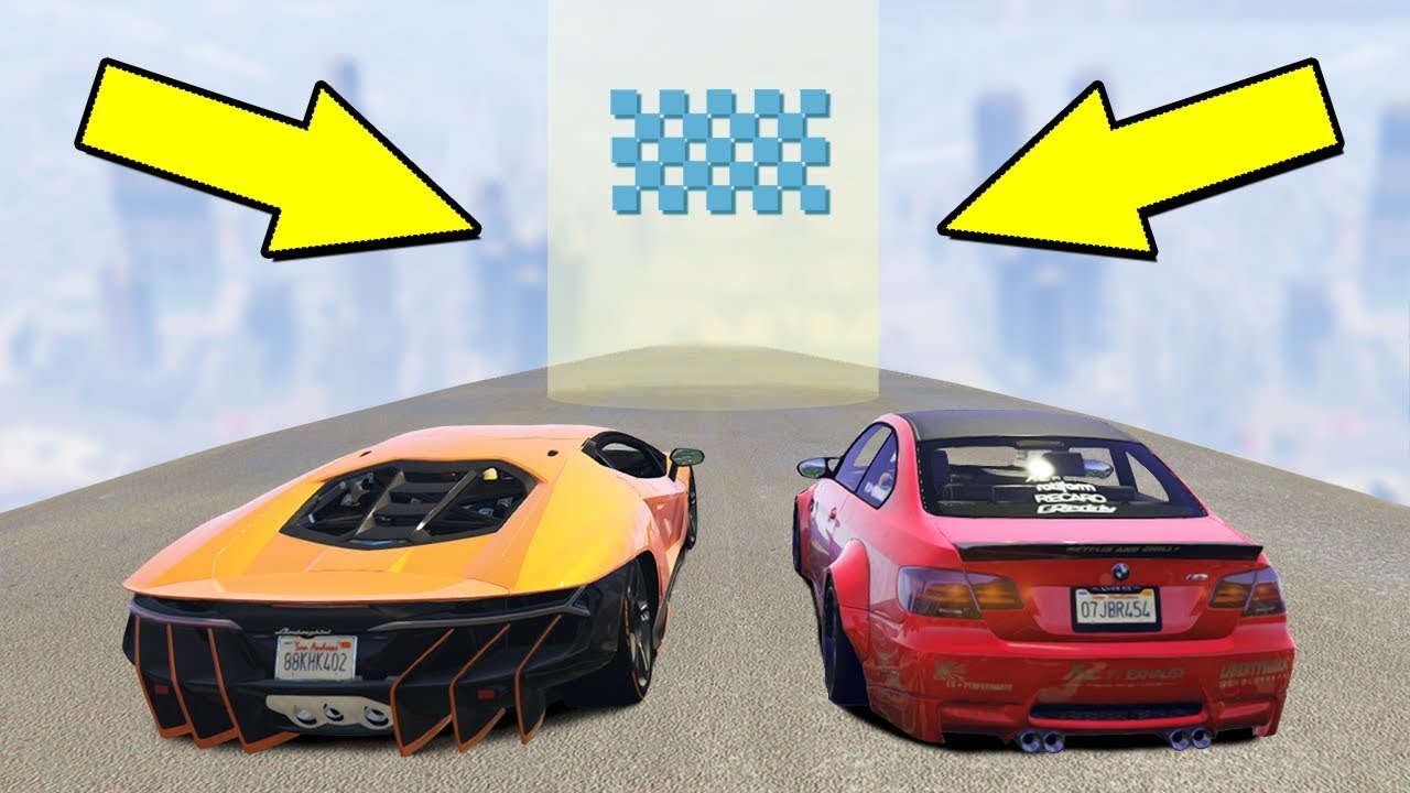 ЛАМБОРГИНИ ПРОТИВ БМВ! КТО БЫСТРЕЕ? ГТА 5 ГОНКИ С МОДАМИ В GTA ONLINE!