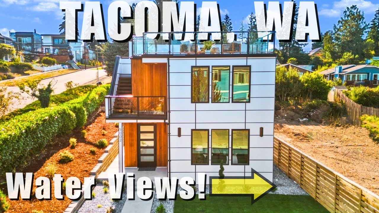 North Tacoma, WA | Stunning New Construction Home Tour with Views of Puget Sound