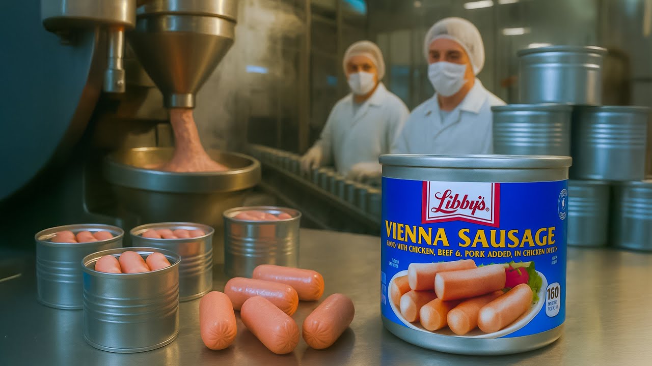 How Vienna Sausages are Made In Factory From Meats to Can