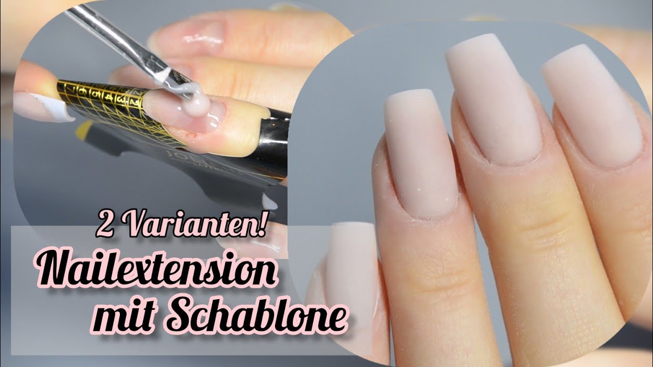 NAGELVERLÄNGERUNG mit Gel selber machen! | Danana