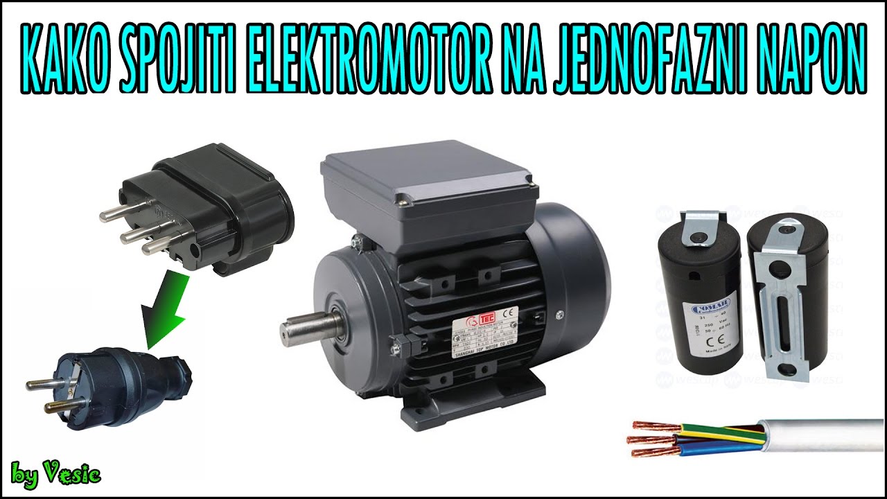 Kako povezati monofazni motor i zastitu