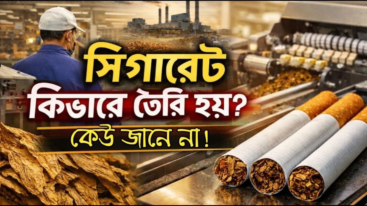 সিগারেট তৈরির গোপন রহস্য: তামাক গাছ থেকে প্যাকেট পর্যন্ত! | How Cigarettes are Made