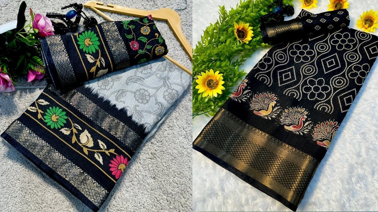Soft dola silk sarees💥with #kalamkari design sarees. #jobinaaricenterprises #sarees #softdolasilk