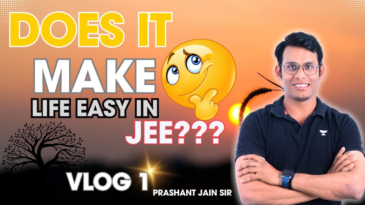 How PJ Sir did his early start for JEE ? | Prashant Jain #jee #earlystart #vlog