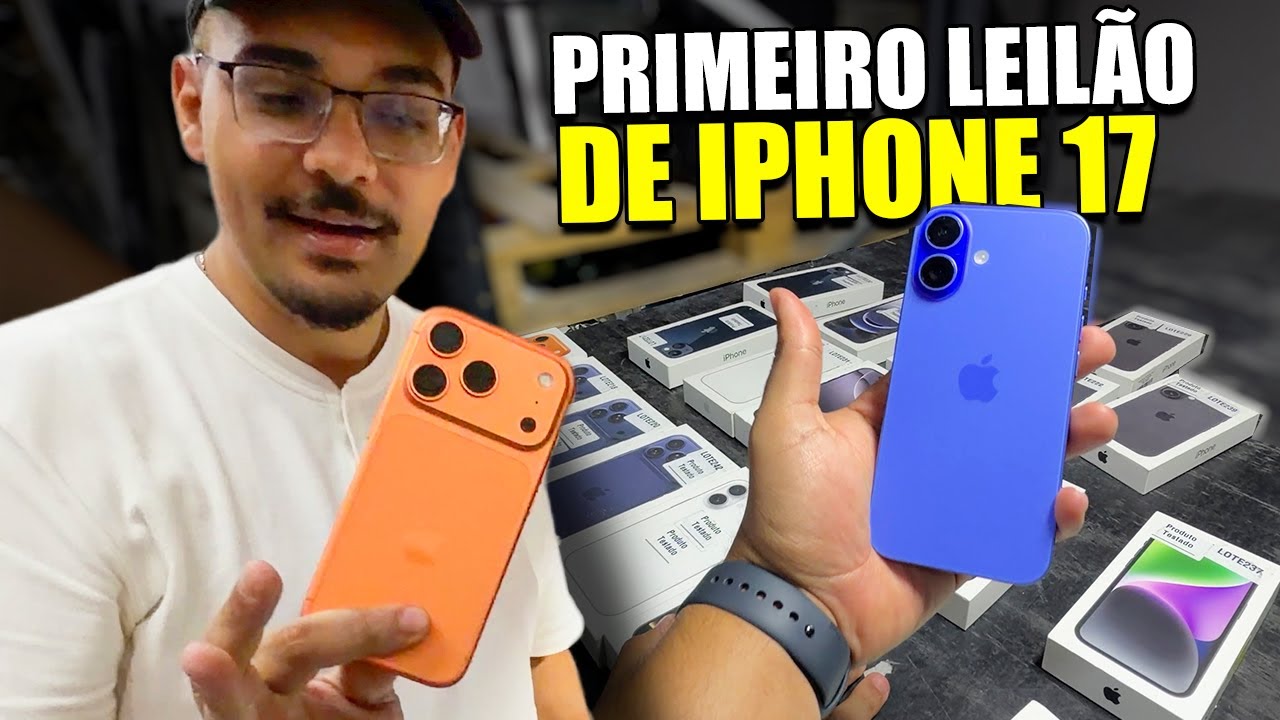 PRIMEIRO LEILÃO DE IPHONE 17 DO BRASIL!
