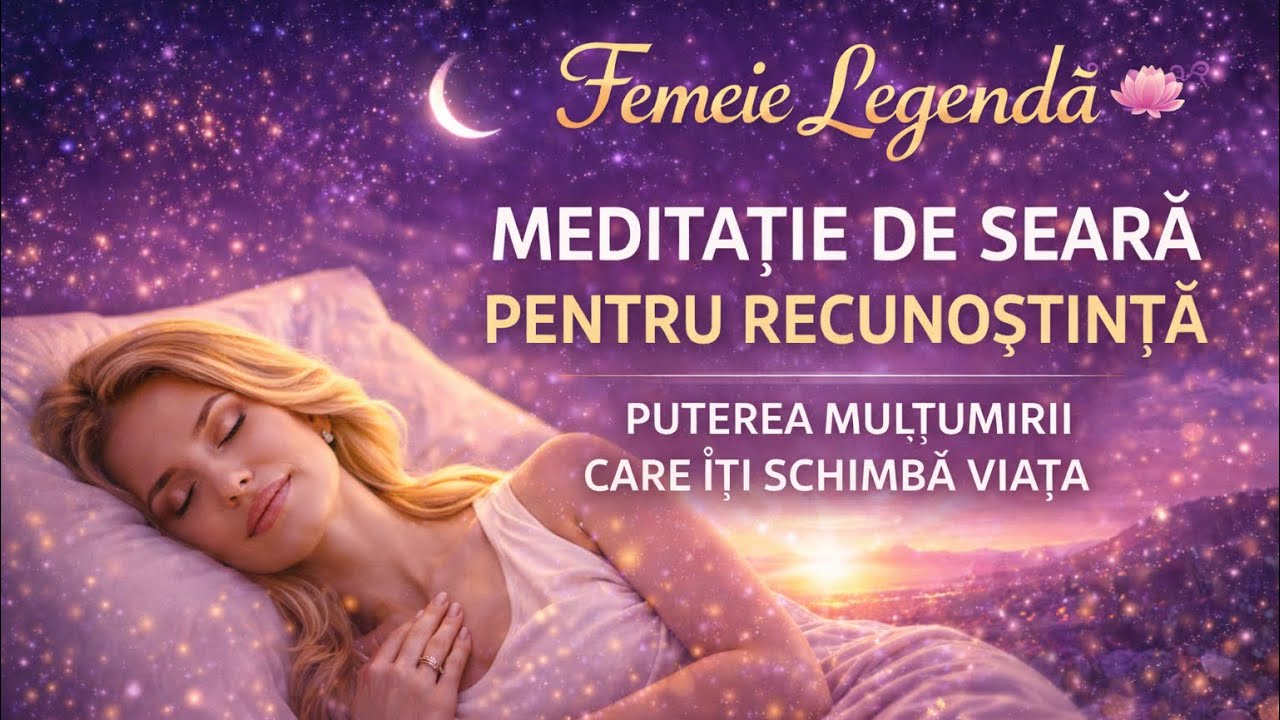 Meditație de Seară pentru Recunoștință 🌙 | Puterea Mulțumirii care Îți Schimbă Viața